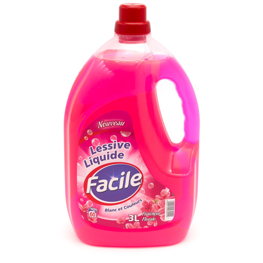 FACILE LESSIVE LIQUIDE 3L - 60 LAVAGES - FLORAL