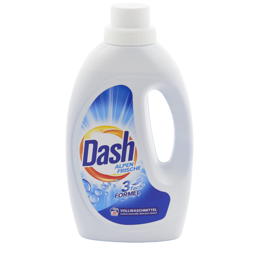 Dash lessive liquide 1,1L/20sc fraîcheur alpine