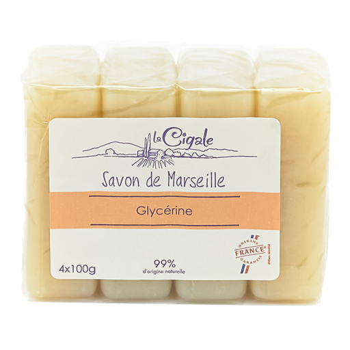 La Cigale savon de Marseille 4x100gr glycerine
