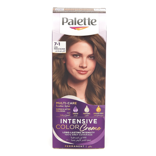 Palette Intensive Color Cream couleur de cheveux 7-1 blond cendré 