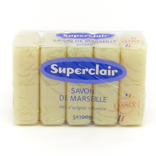 Superclair savon de Marseille 5x100gr glycerine