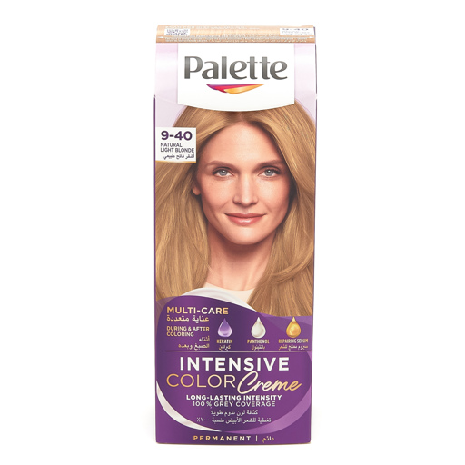 Palette Intensive Color Cream couleur de cheveux 9-40 blond clair naturel