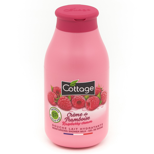 Cottage lait douche 250ml Crème Framboise