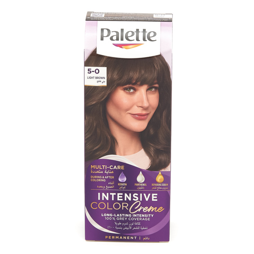 Palette Intensive Color Cream couleur de cheveux 5-0 brun clair