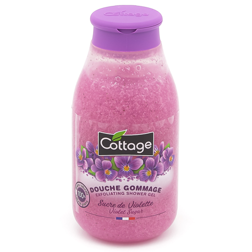 Cottage douche gommage 270ml Sucre de Violette