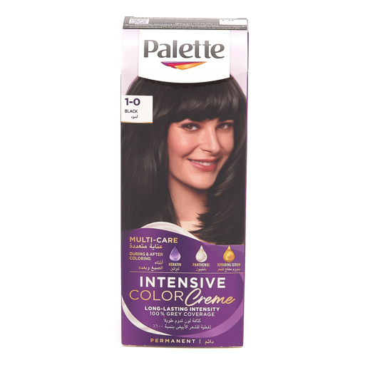 Palette Intensive Color Cream couleur de cheveux 1-0 noir