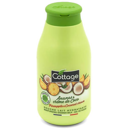 Cottage Douche Lait Hydratante Ananas & Crème de Coco 250ml
