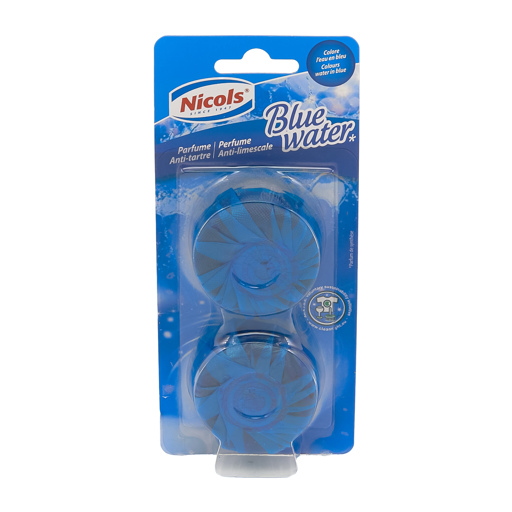 NICOLS BLOC CHASSE - EAU BLEU ROND - ANTI TARTRE - 2 PIÈCES 