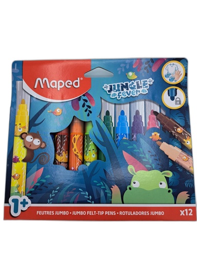 12 FEUTRES JUNGLE FEVER - MAPED