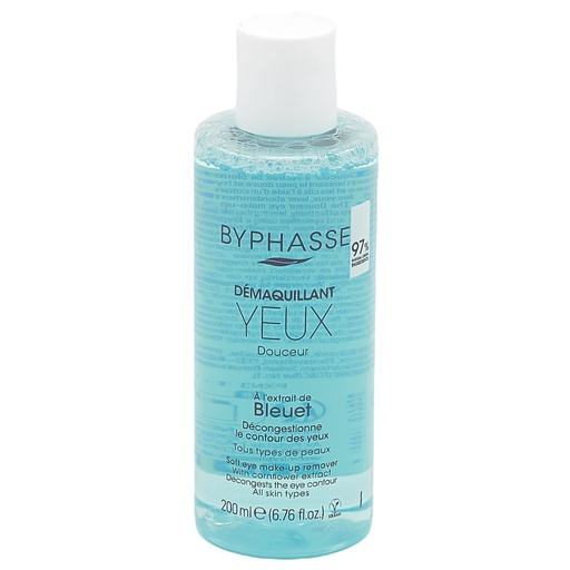 BYPHASSE DÉMAQUILLANT YEUX DOUX À L'EXTRAIT DE BLEUET 200ML