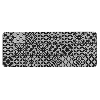 Tapis Tissé Douceur d'Intérieur Bizancia Noir & Gris 45x120 cm