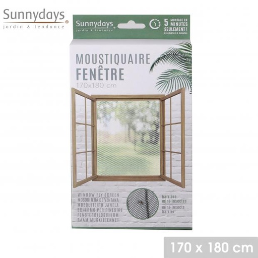 ZERO INSECTES MOUSTIQUAIRE POUR FENÊTRE - 170CM x 180CM