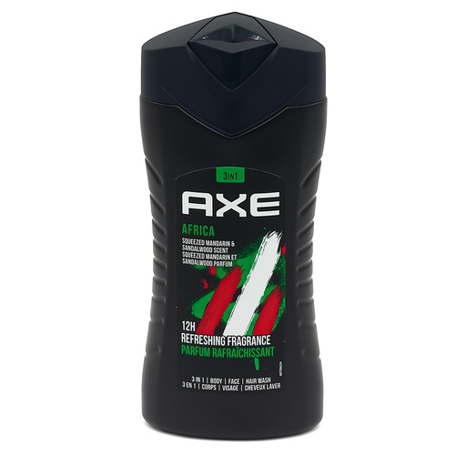 Axe shower gel 250ml Africa 3in1 - AAA
