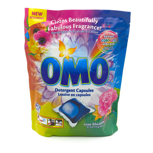 Omo Lessive en Capsules 42 Fleur de Rose Couleurs Vives