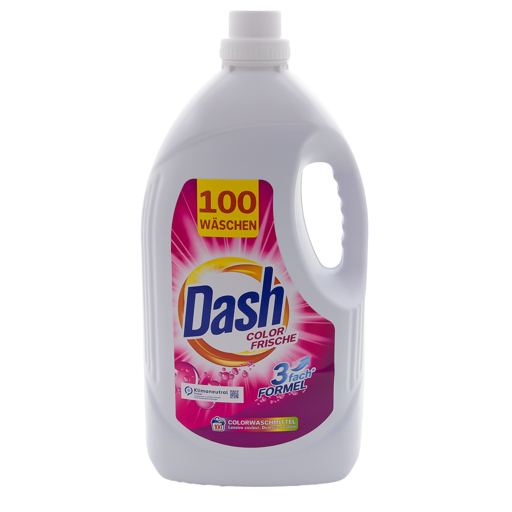 DASH - LESSIVE LIQUIDE - 5L - 100 DOSES - FRESH - COULEURS