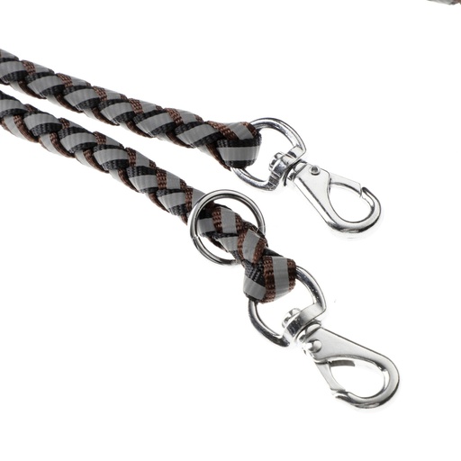 LAISSE DRESSAGE 2,5M NYLON REFLECTIF 