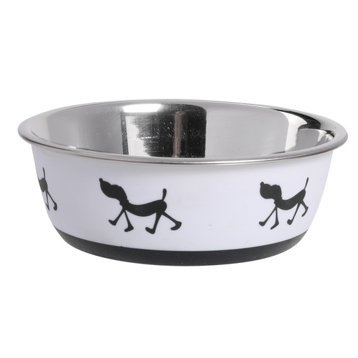 GAMELLE EN INOX ANTIDÉRAPANTE - 14CM