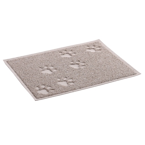 TAPIS GAMELLE/LITIERE 30X40CM TAUPE