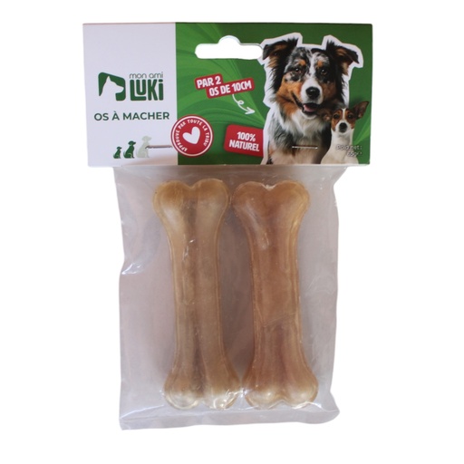 2 OS À MÂCHER POUR PETITS CHIENS 10 CM