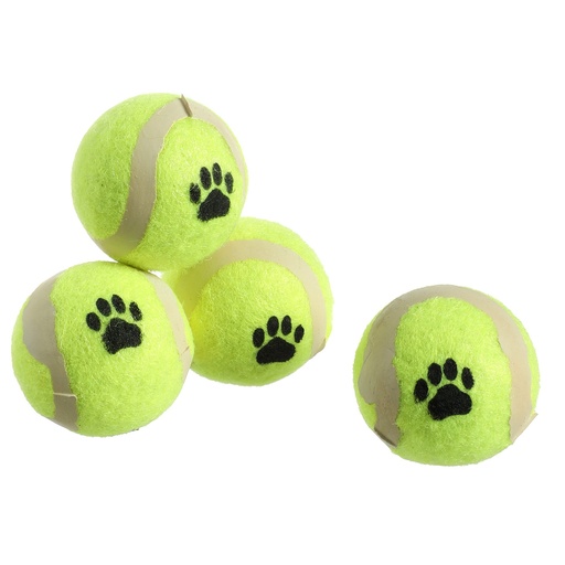 JOUET - 4 BALLES TENNIS PETIT MODÈLE