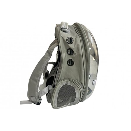 SAC À DOS DE TRANSPORT TRANSPARENT GRIS  41X33X25CM