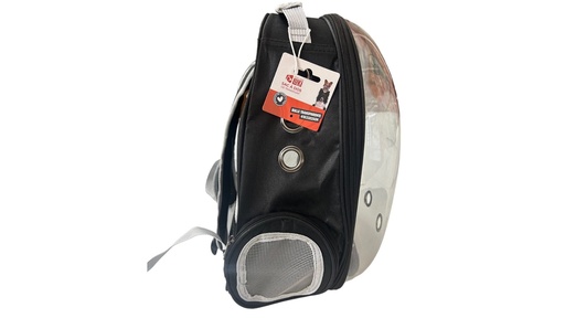 SAC À DOS DE TRANSPORT TRANSPARENT NOIR 41X33X25CM