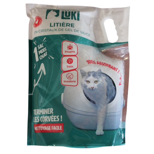 Litière Silice 3,8L - Mon Ami Luki