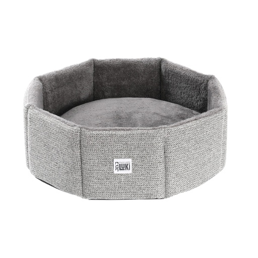 PANIER ROND EN MOUSSE - GRIS - ANTIDÉRAPANT  48X16CM