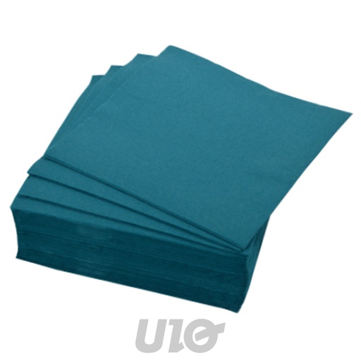 SET DE 40 SERVIETTES VITAMINE EN PAPIER 2 PLIS 38*38CM EMERAUDE