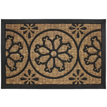 Paillasson Douceur d'Intérieur LENAIC Coco Caoutchouc 40x60 cm Floral
