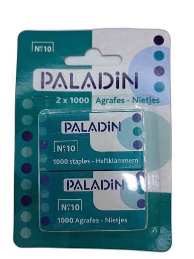 AGRAFES N°10 2x1000 AGRAFES - PALADIN