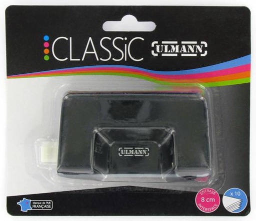 PERFORATEUR EN METAL NOIR - ULMANN - 10 FEUILLES