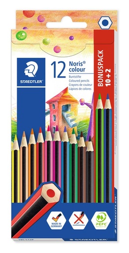 CRAYON DE COULEURS NORIS 10+2 - STAEDTLER