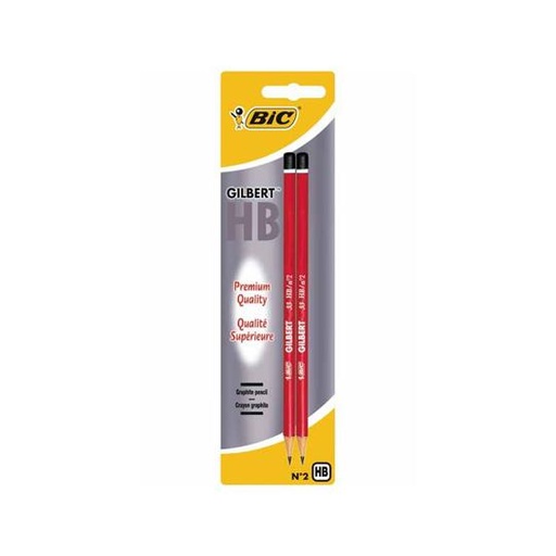 BIC 2 CRAYONS GILBERT HB BLIST