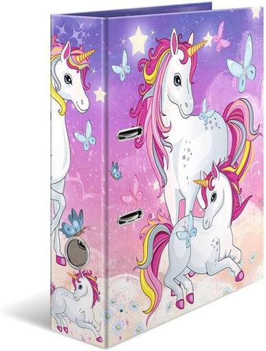 CLASSEUR HERMA - MOTIF LICORNES