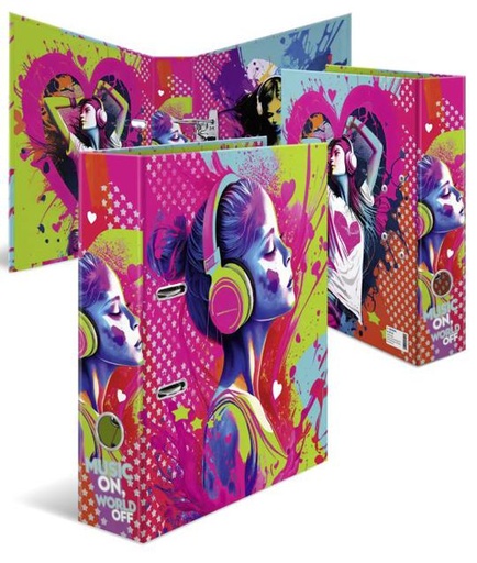 CLASSEUR HERMA - MOTIF MUSIC GIRL