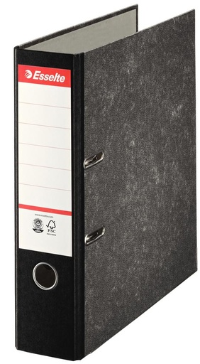 Esselte Classeur à levier N°1 Power carton noir dos 7,5cm A4