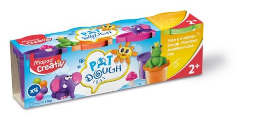 MAPED PAT DOUGH 4 COUL FUN
