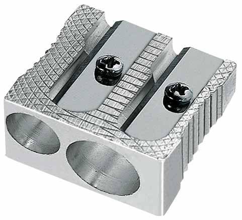 TAILLE-CRAYON METAL DOUBLE BL