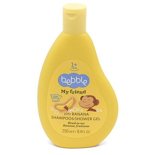 Bebble My Friend 2en1 Shampooing et gel douche 250ml Banane