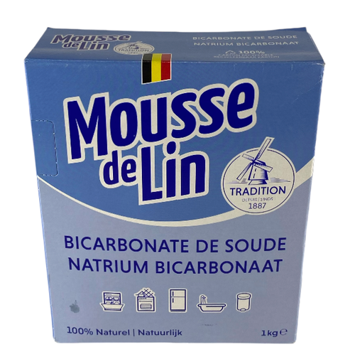 Mousse de Lin Bicarbonate de Soude 1kg 100% Naturel Multi-usages