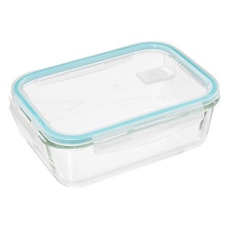 5Five CLIPEAT Boîte Verre Hermétique 1.73L Rectangulaire Joint Bleu