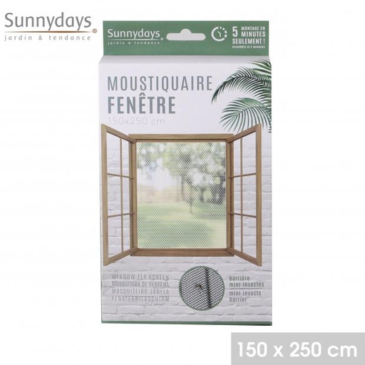 "ZERO INSECTE" MOUSTIQUAIRE POUR FENETRE 150X250CM