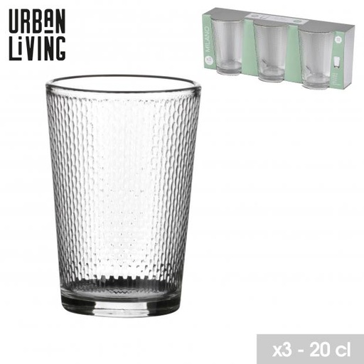 URBAN LIVING MILANO GOBELET X3 20CL