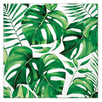SET OF 20 PAPER NAPKINS 3 FOLDS 33*33CM MONSTERA