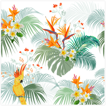 SET 20 PAPER NAPKINS BIRDS OF PARADISE 3 PLIES 33*33CM