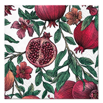 SET OF 20 PAPER NAPKINS 3 FOLDS 33*33CM POMEGRANATES
