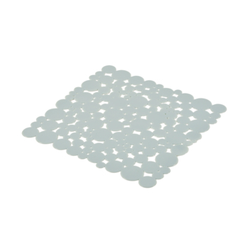 Homea Tapis Fond d'Évier Antidérapant PVC Bleu Givré 30x26cm