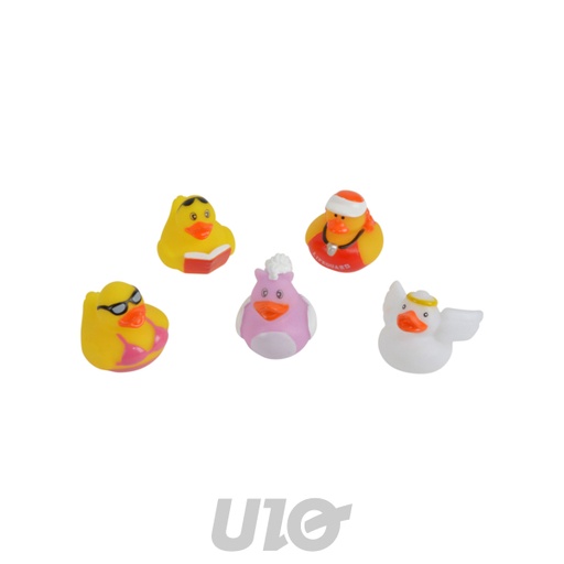 SET DE 5 CANARDS POUR LE BAIN 5.5*5.5CM