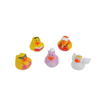 SET OF 5 BATH DUCKS 5.5*5.5CM